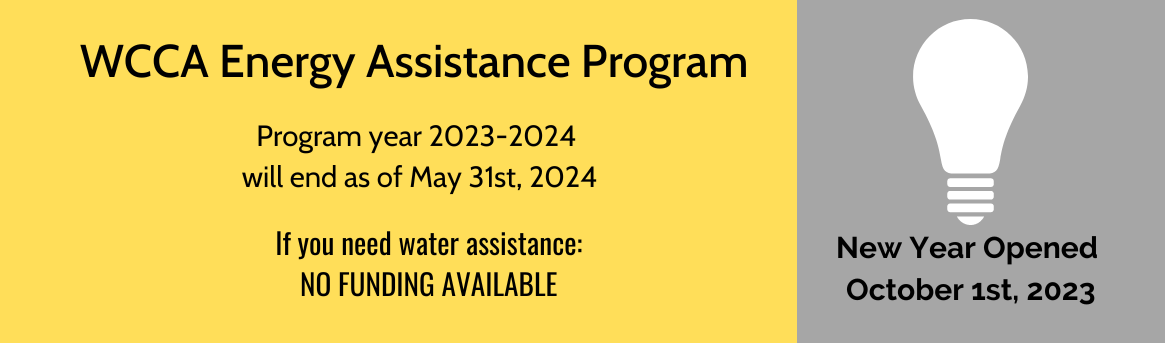 Energy Assistance progam year ended May 31st.